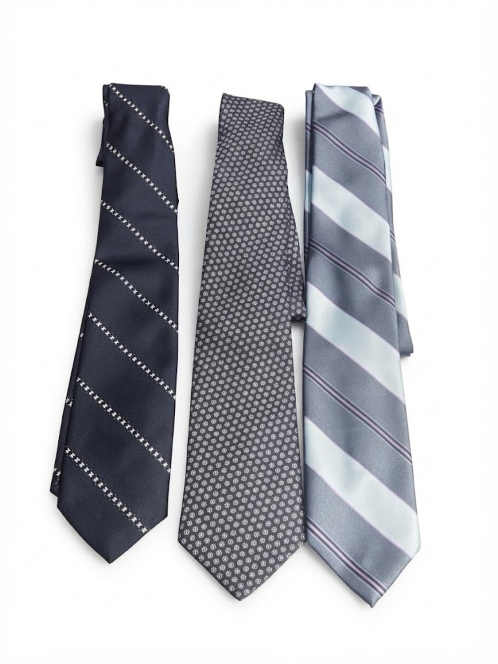 Lot of 3 Simpsons Vintage Ties Blue Toned